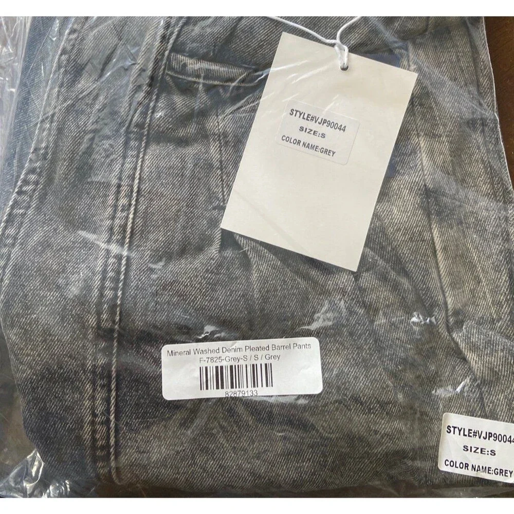 Very j jeans barrel jeans baggy drawstring waist womens jeans size small 2-6 NEW